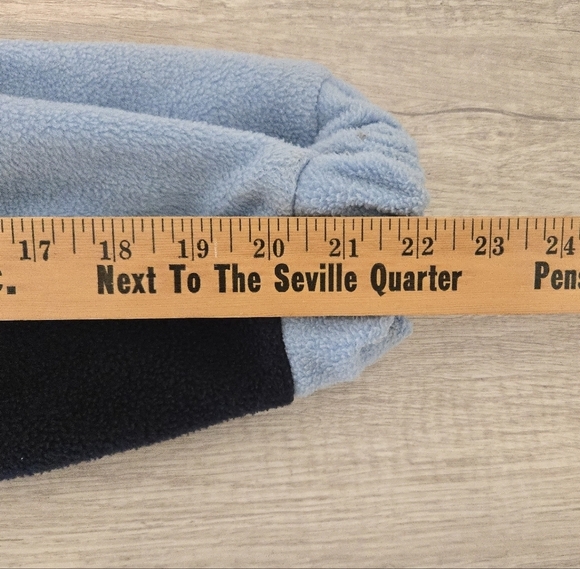 Vintage Y2K FUBU Platinum Mens size XXL Spell Out Logo Blue Fleece Hoodie - Picture 6 of 6